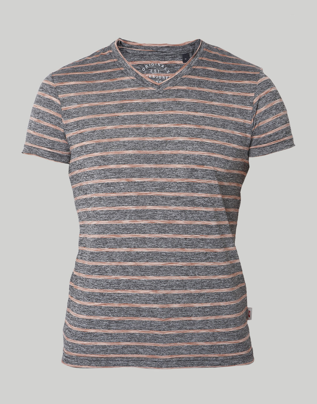 Rose Striped Crew Neck T-Shirt