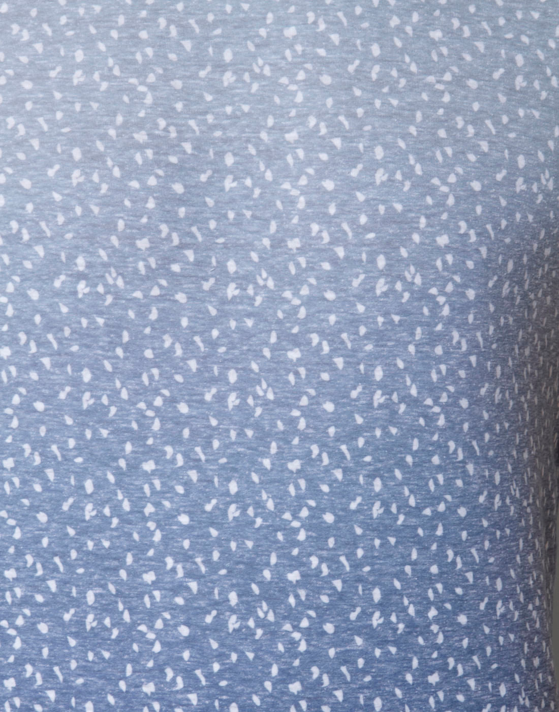 Blue Ombre Self Print Crew Neck T-Shirt