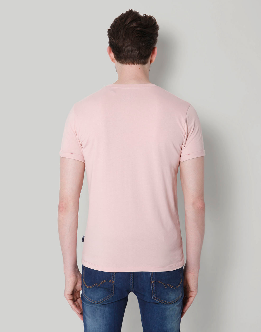 Rose Skull Printed Crew Neck T-Shirt