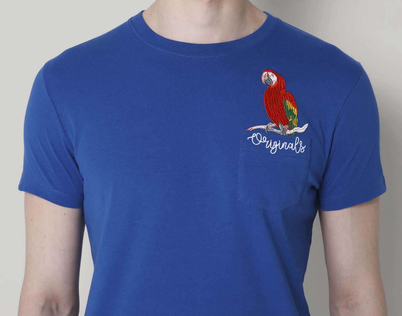 Blue Crew Neck T-Shirt
