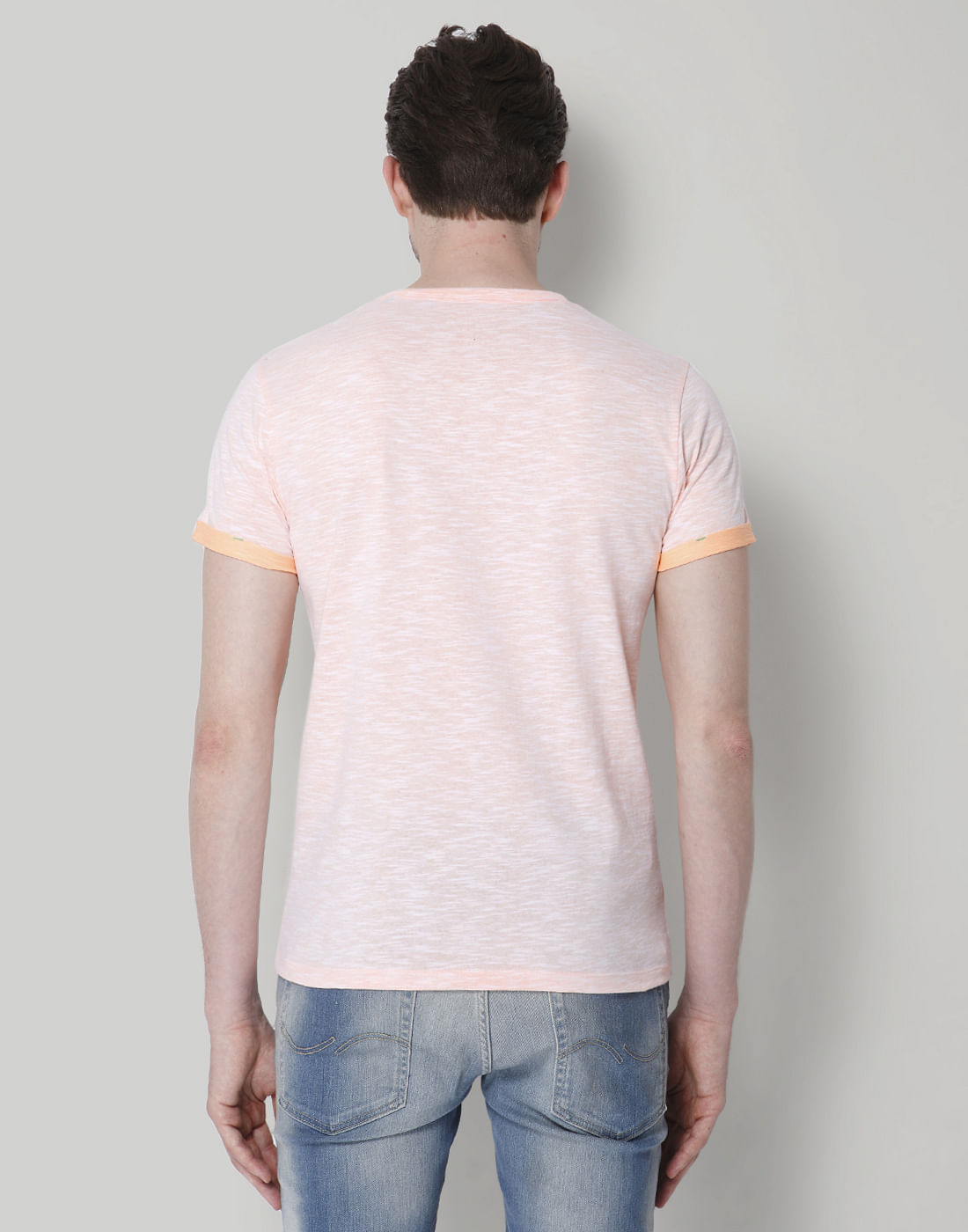 Pink Logo Print Crew Neck T-Shirt