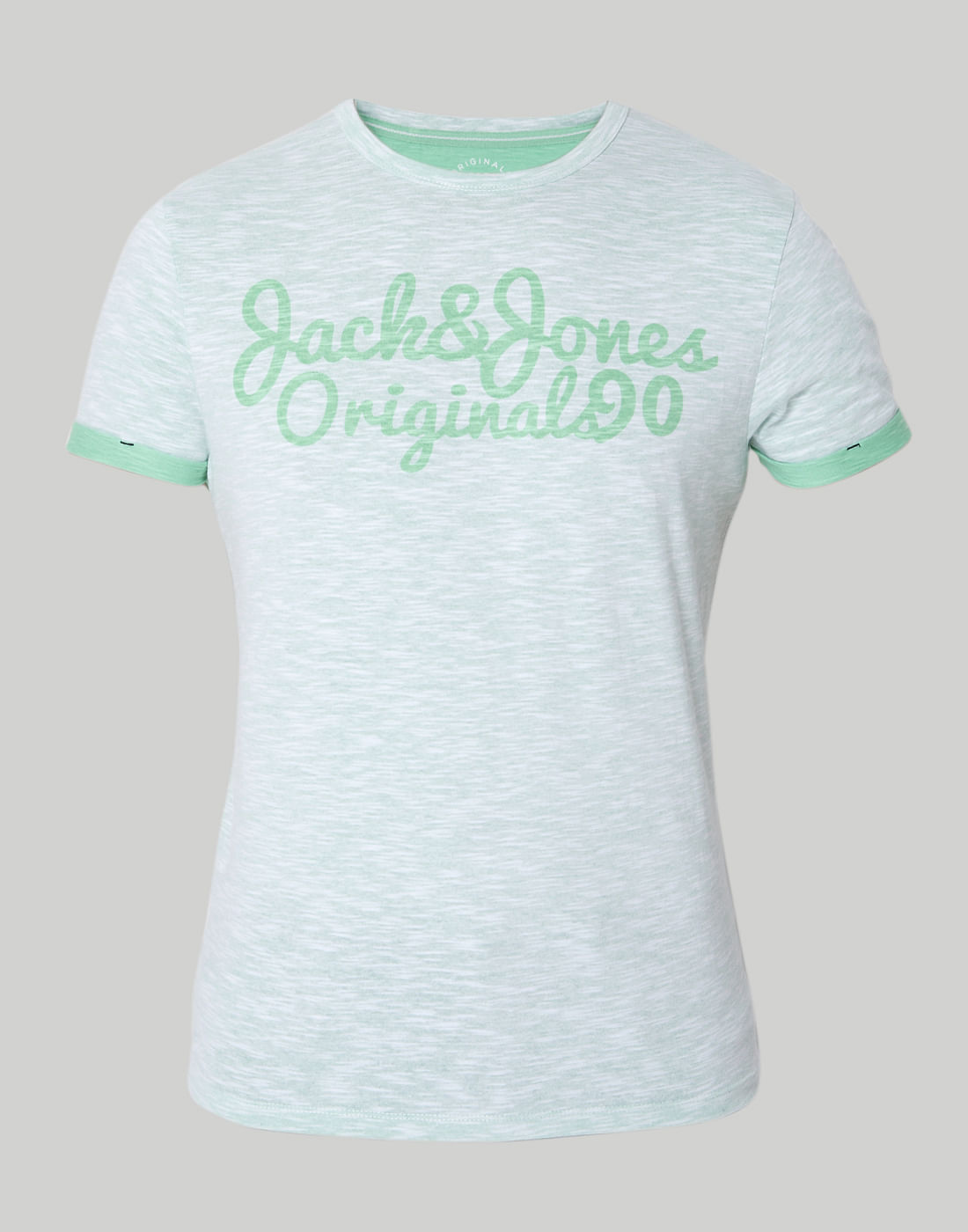 Green Logo Print Crew Neck T-Shirt