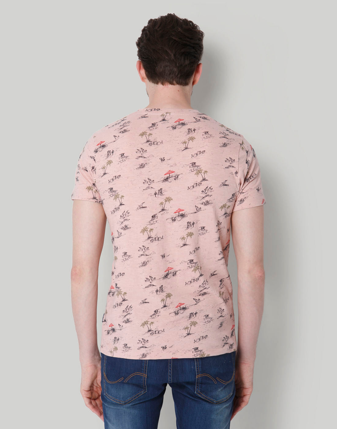 Rose Graphic Print Crew Neck T-Shirt