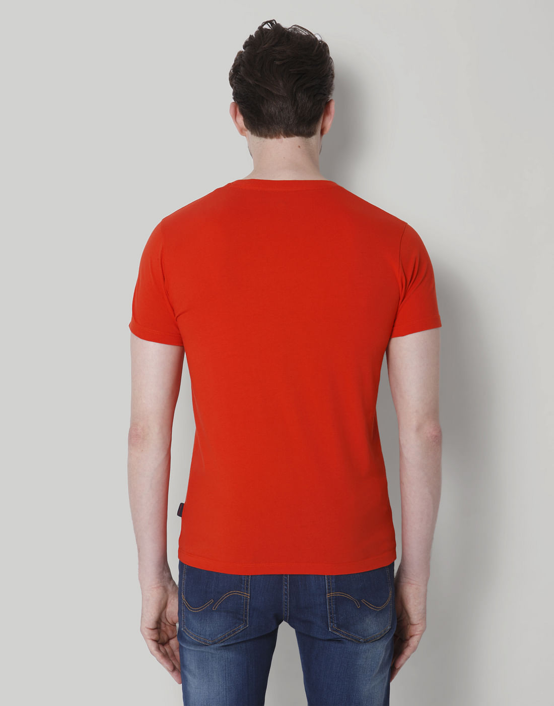 Red Graphic Print Crew Neck T-Shirt
