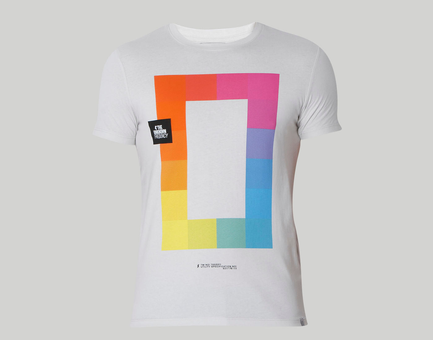 Grey Graphic Print Crew Neck T-Shirt