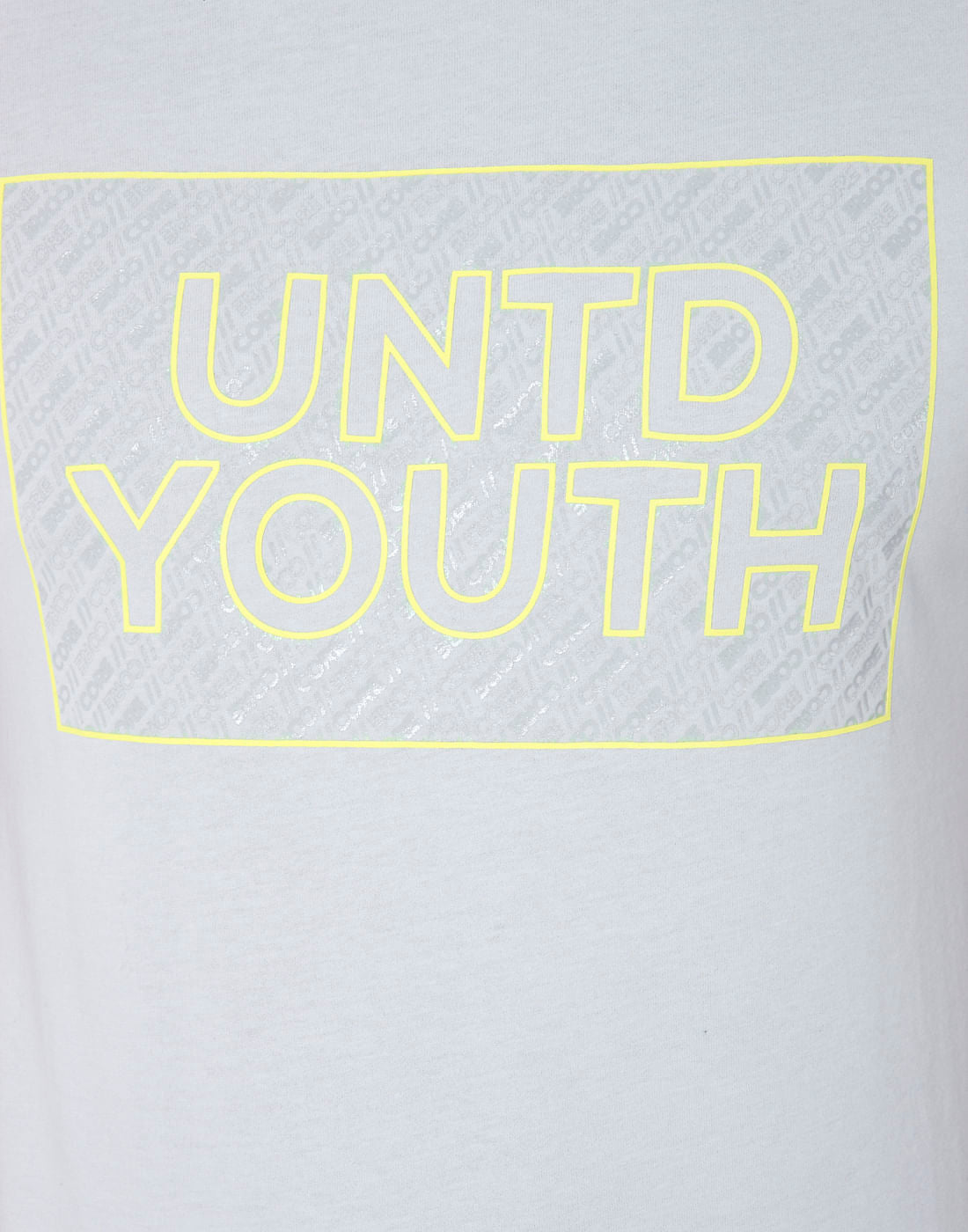 Light Grey Text Print Crew Neck T-Shirt