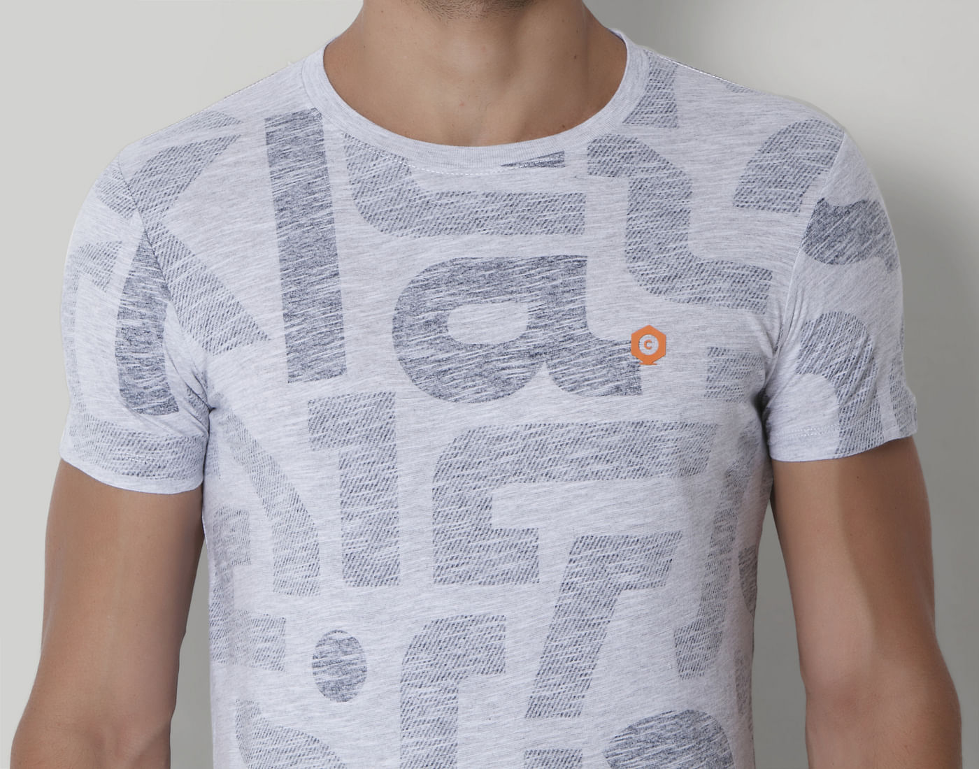 White Graphic Print Crew Neck T-Shirt