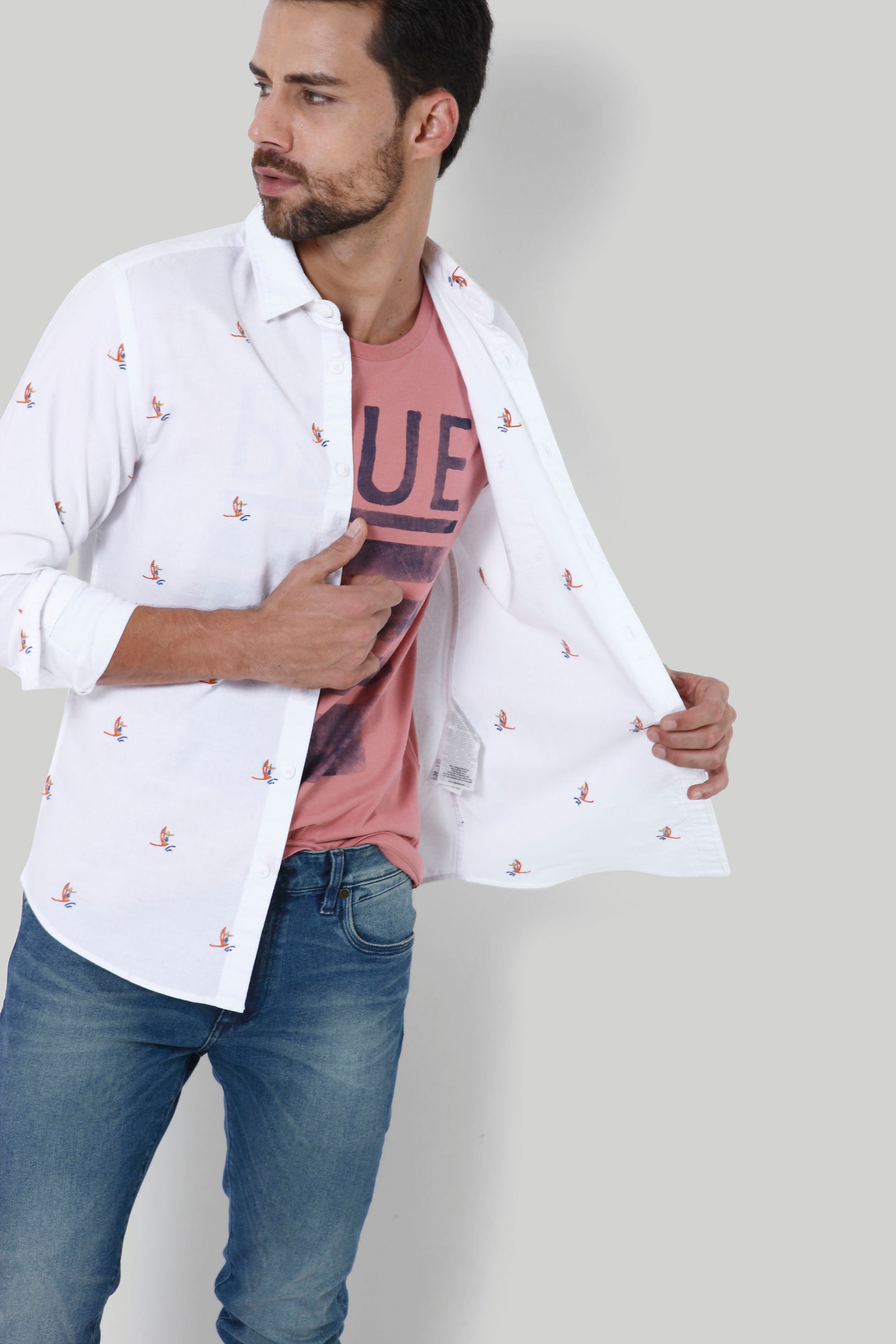 Pink Text Print Crew Neck T-Shirt