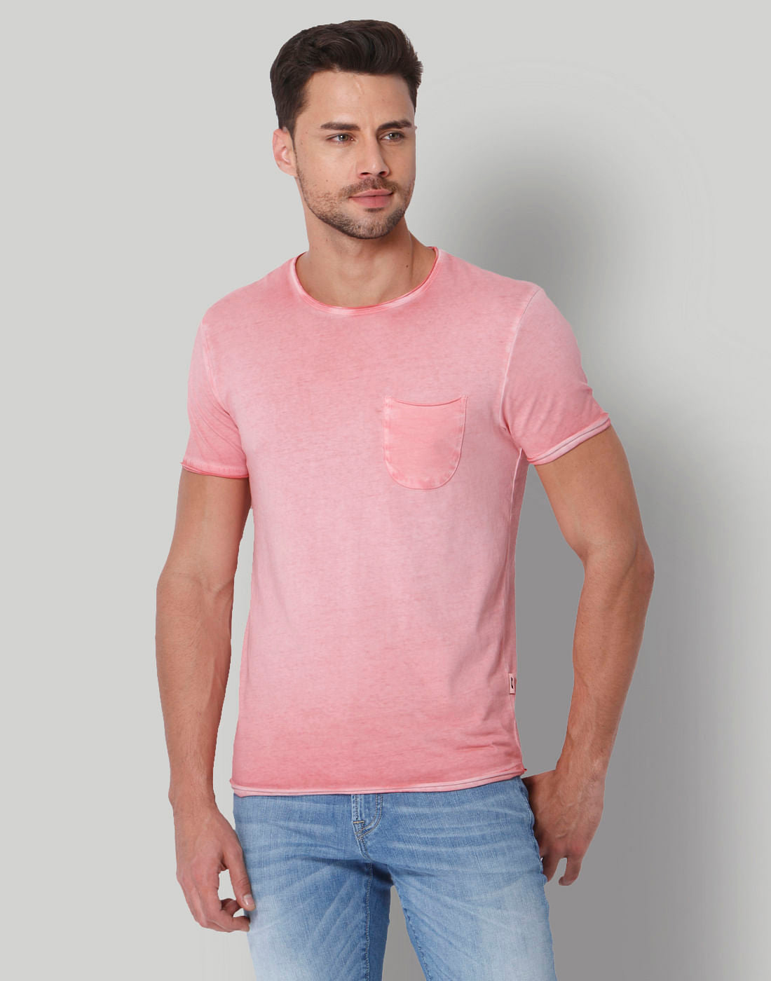 Pink Crew Neck T-Shirt