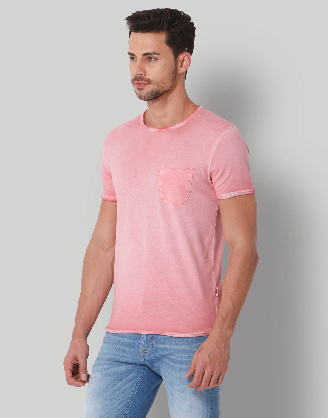 Pink Crew Neck T-Shirt