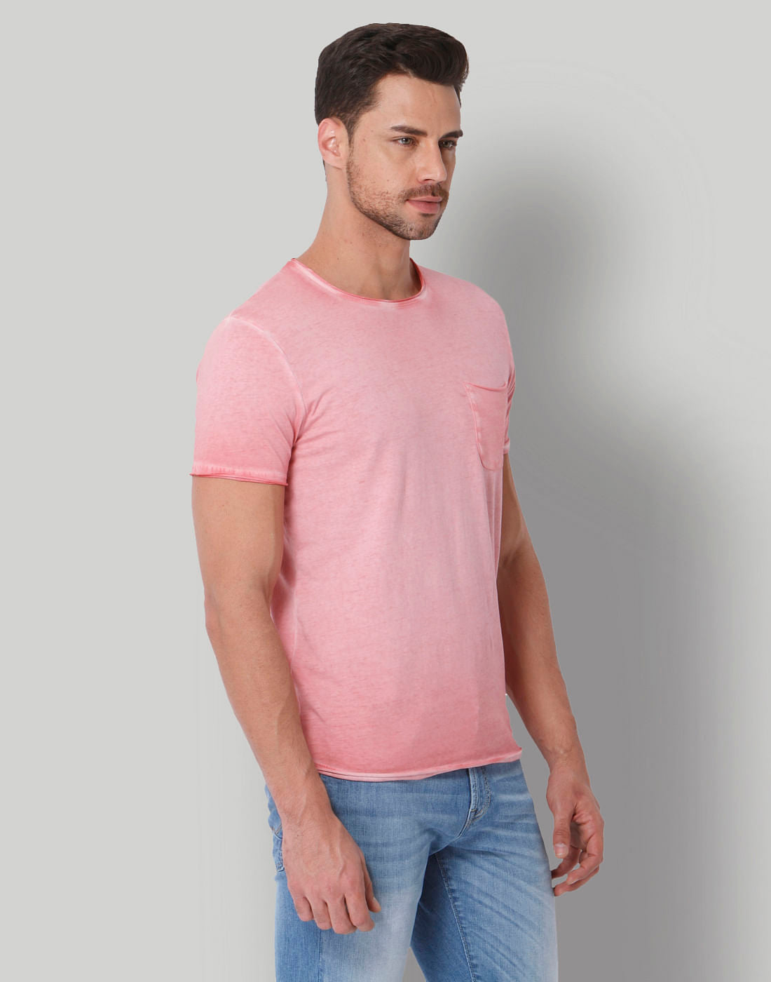 Pink Crew Neck T-Shirt