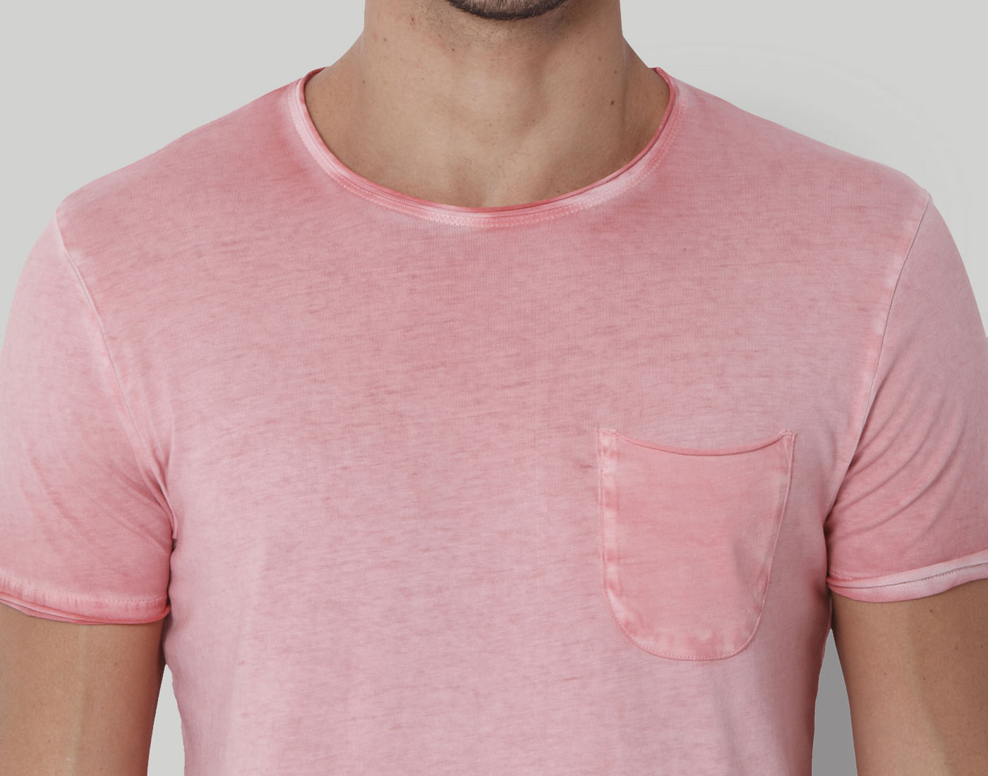 Pink Crew Neck T-Shirt