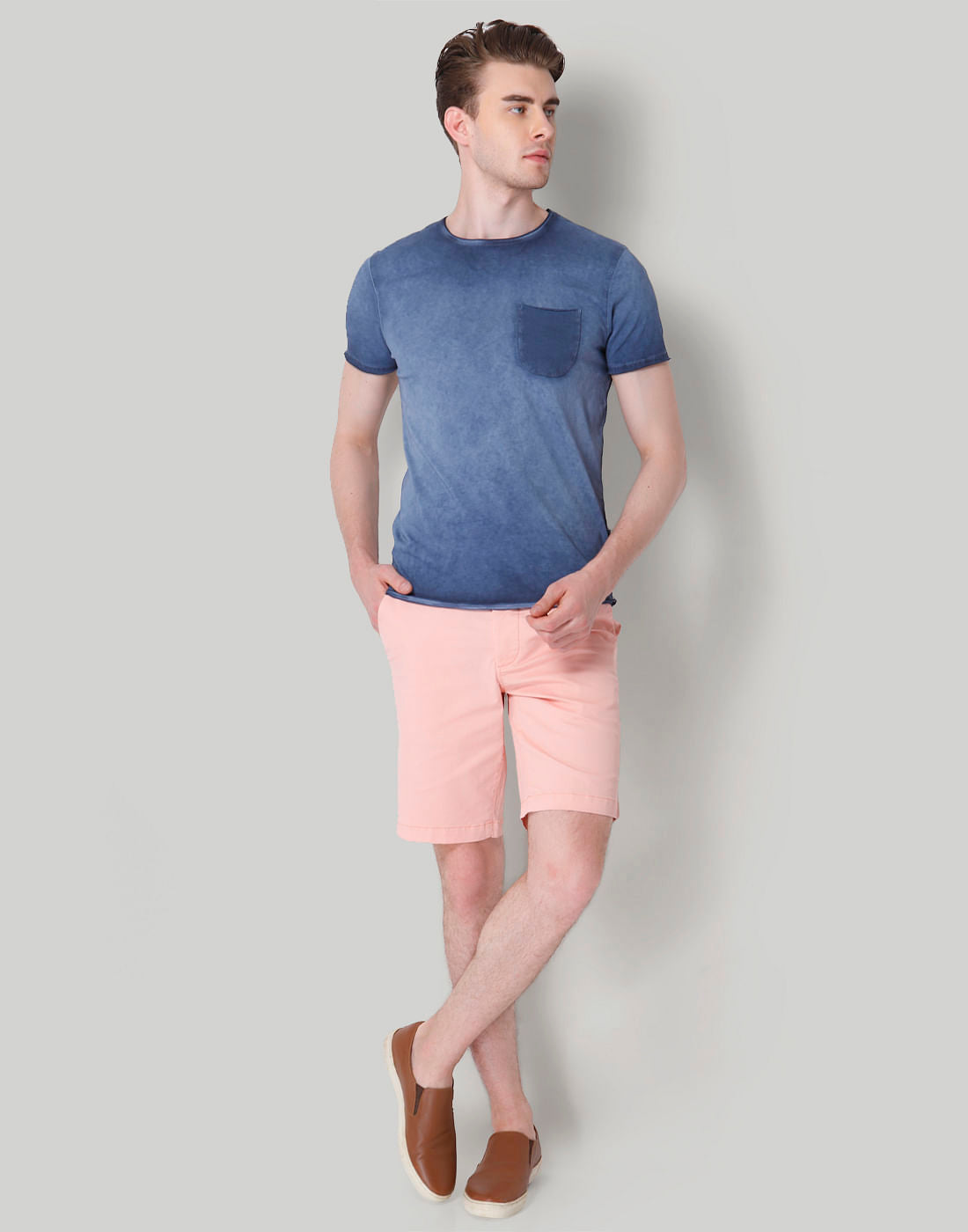 Blue Crew Neck T-Shirt