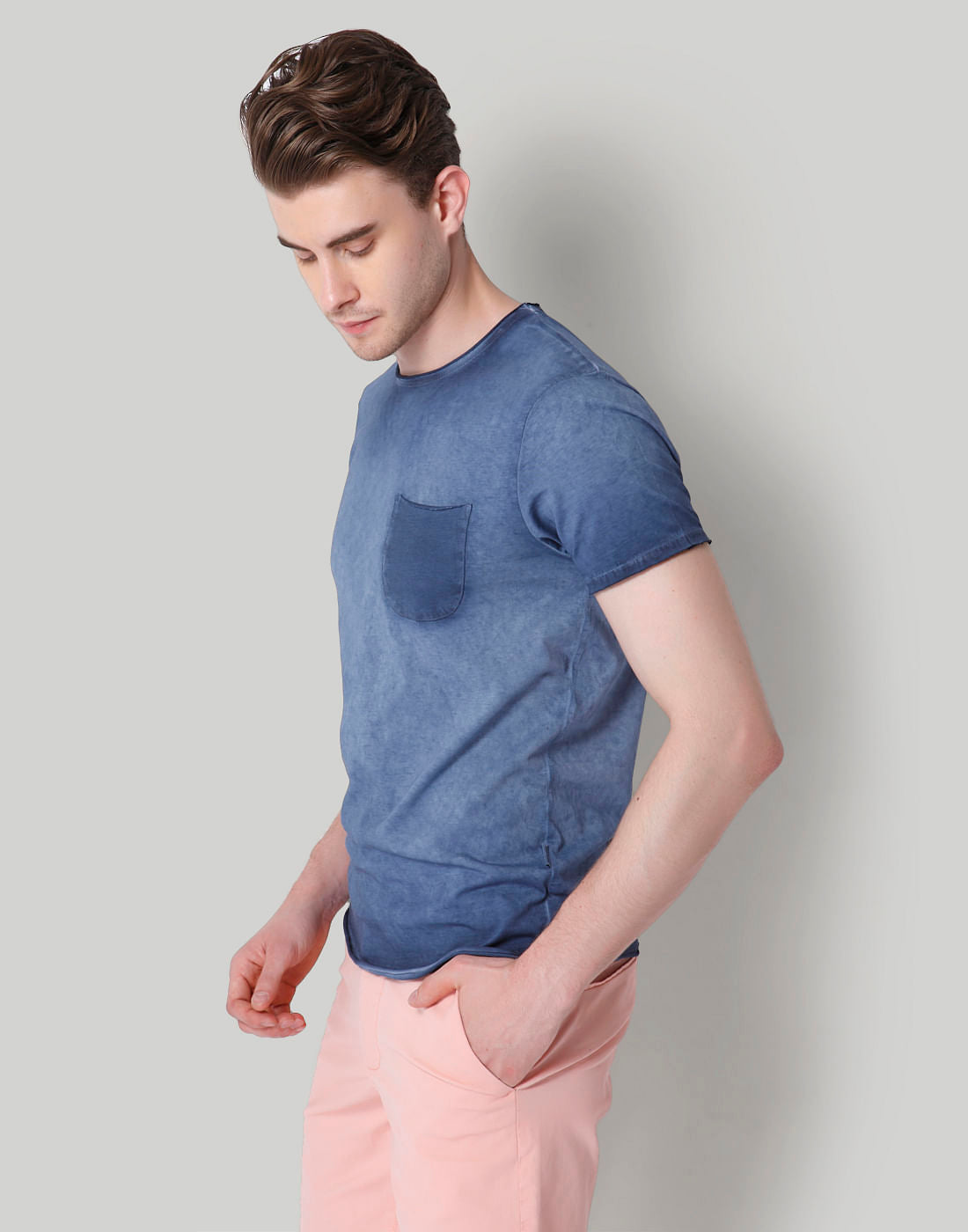 Blue Crew Neck T-Shirt
