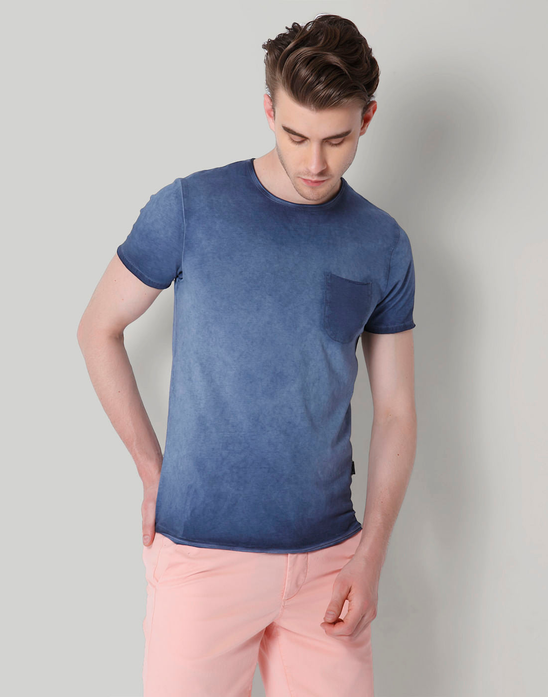 Blue Crew Neck T-Shirt