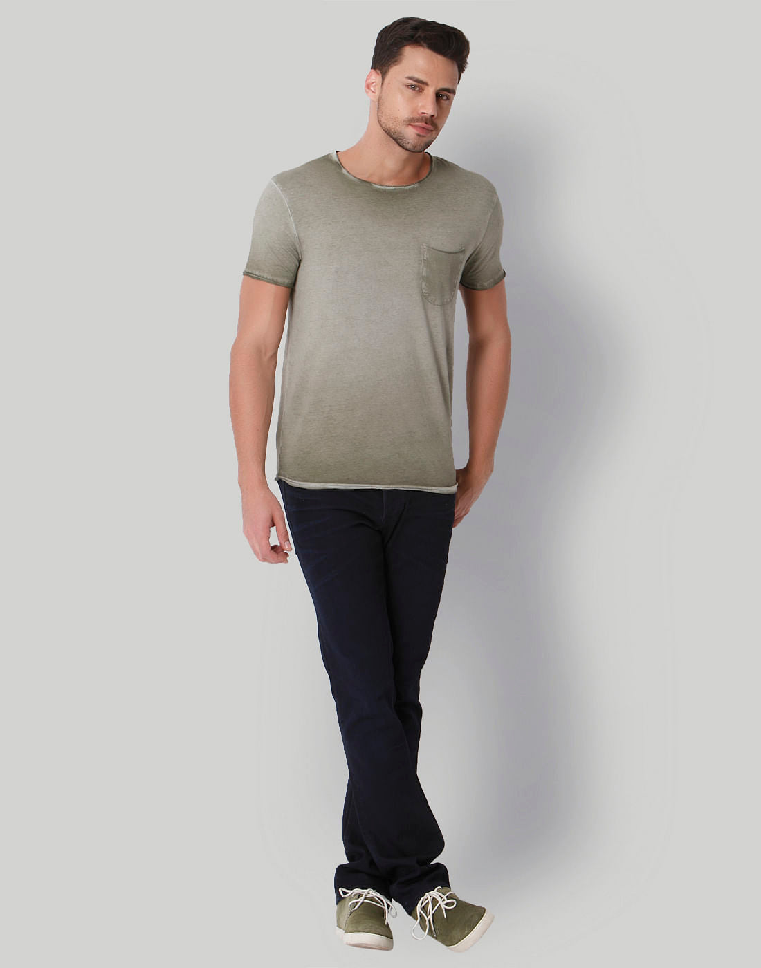 Green Crew Neck T-Shirt