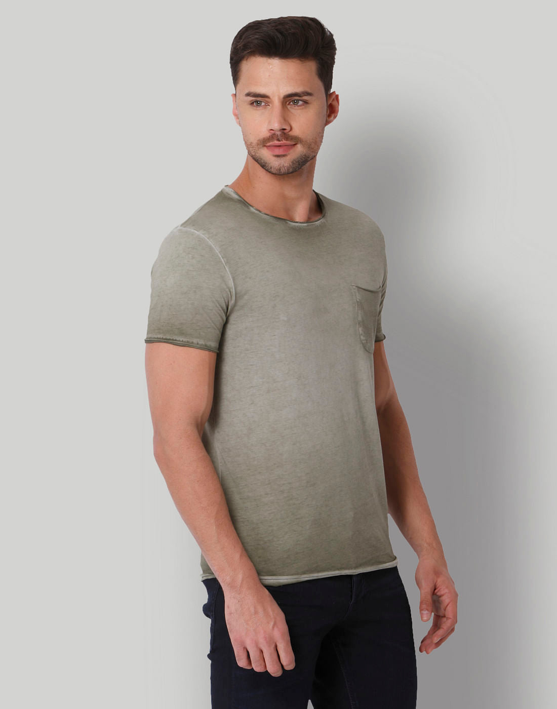 Green Crew Neck T-Shirt