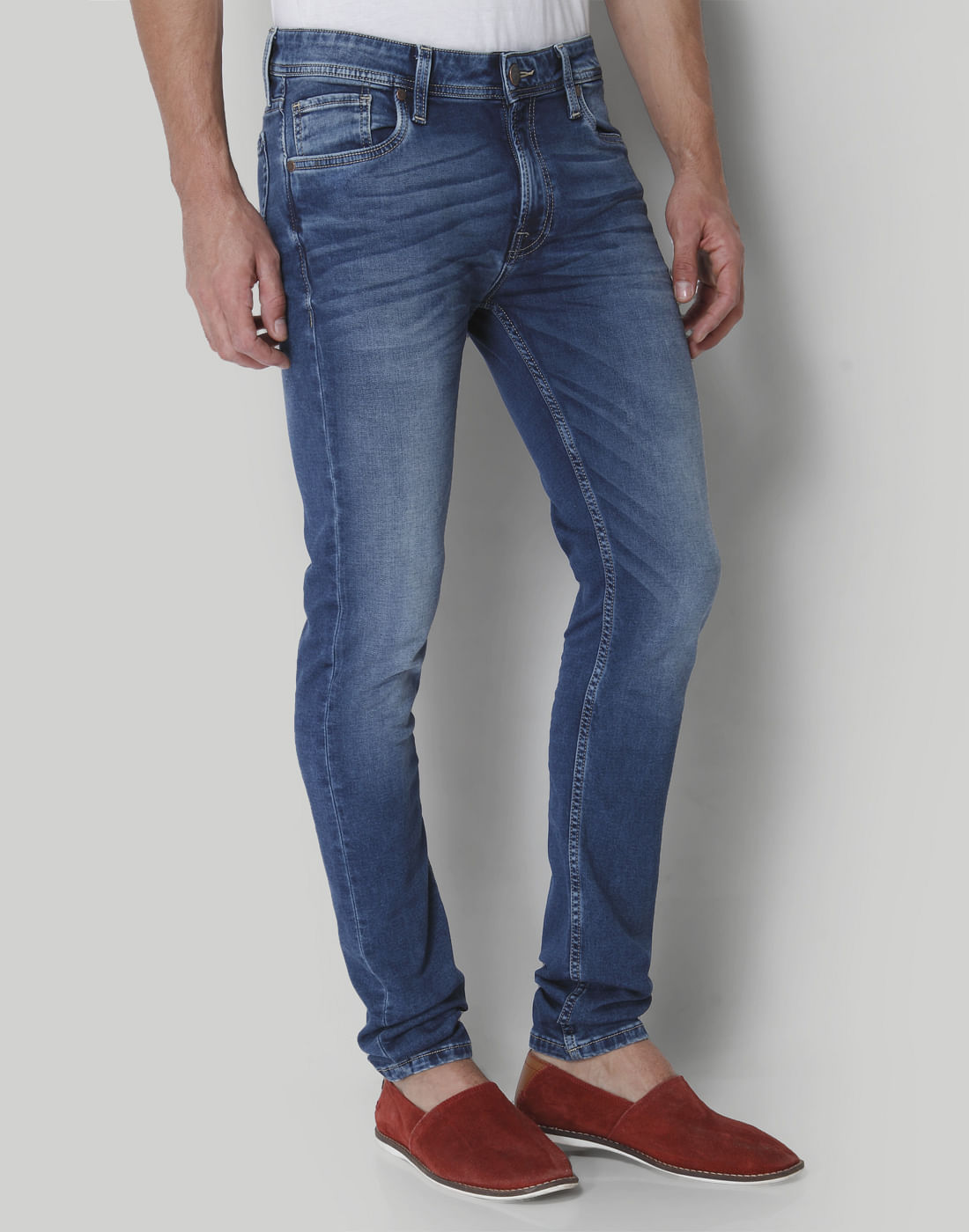 Blue Low Rise Skinny Fit Jeans