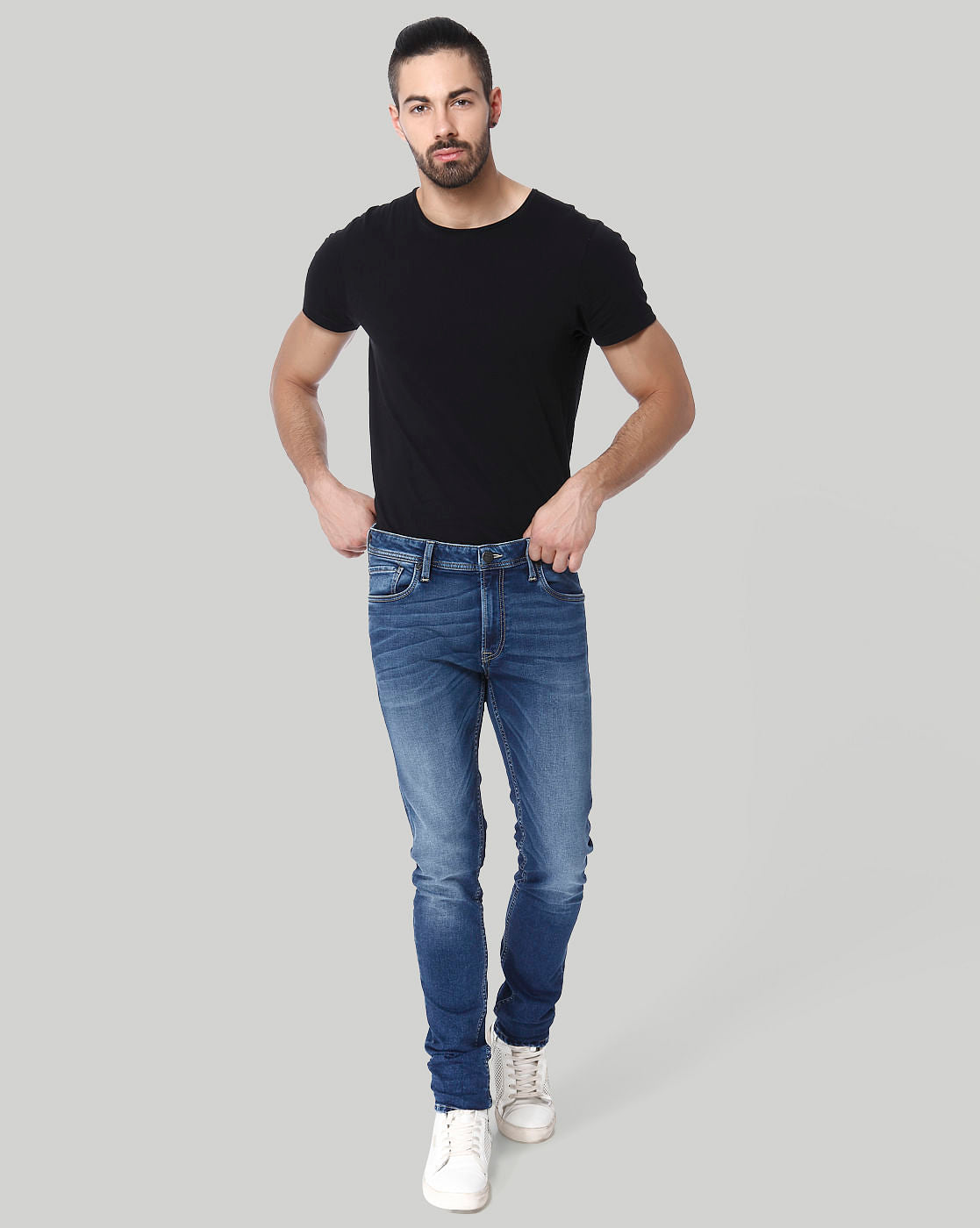 Blue Low Rise Skinny Fit Jeans