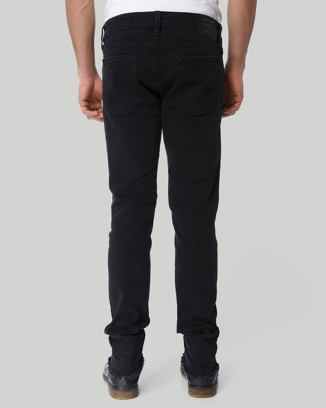 Black Text Print Low Rise Skinny Fit Jeans
