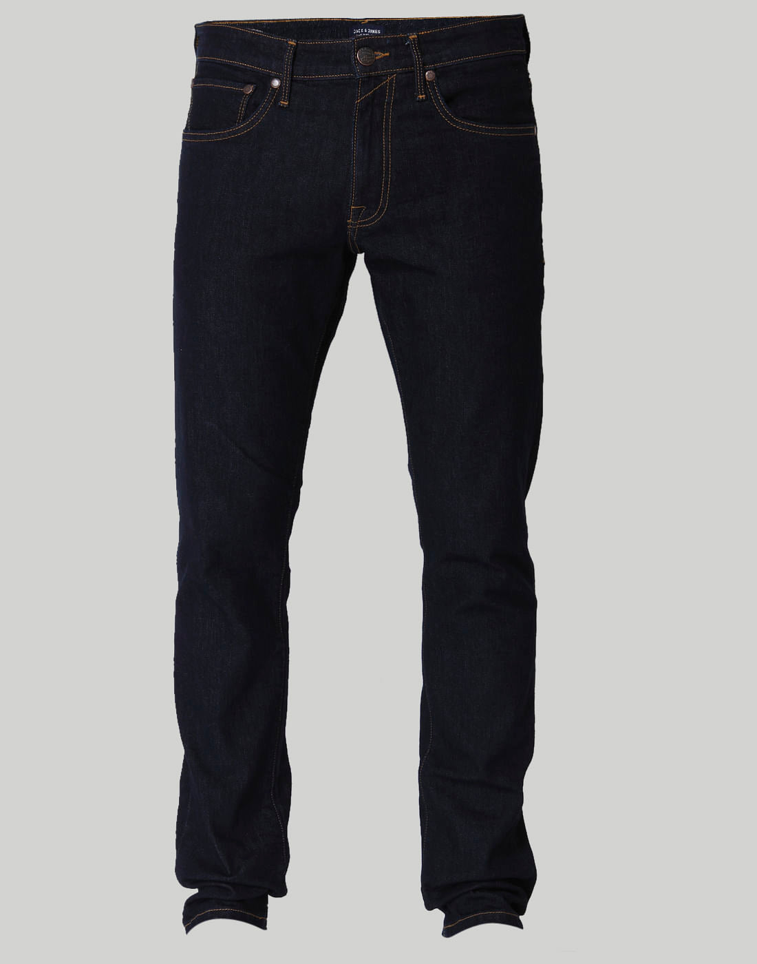 Blue Mid Rise Regular Fit Jeans