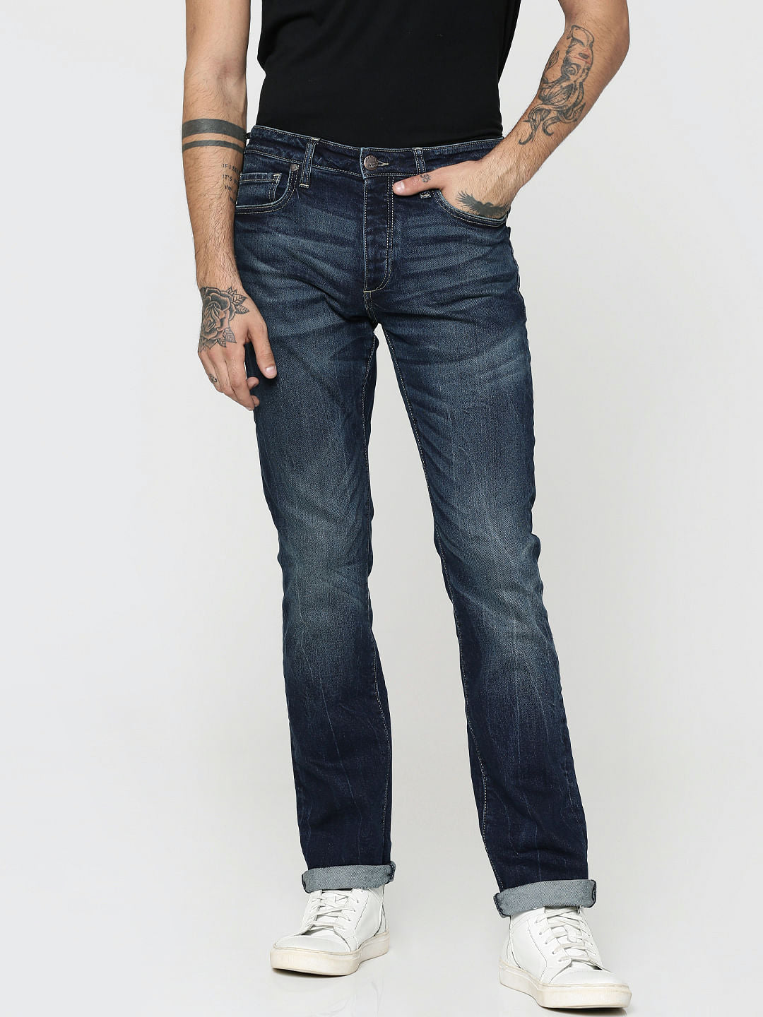 Dark Blue Clark Regular Fit Jeans