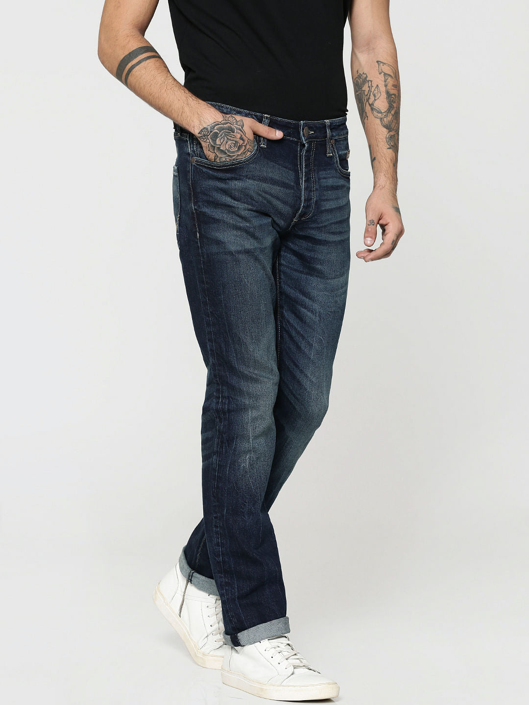 Dark Blue Clark Regular Fit Jeans