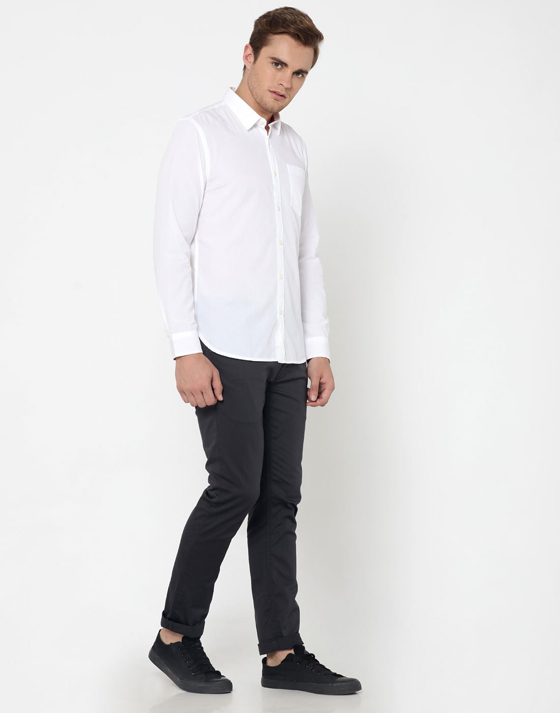 White One Pocket Shirt