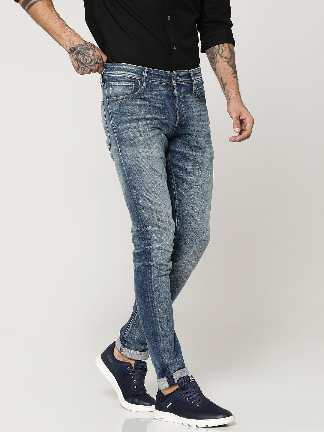 Dark Blue Glenn Slim Fit Jeans