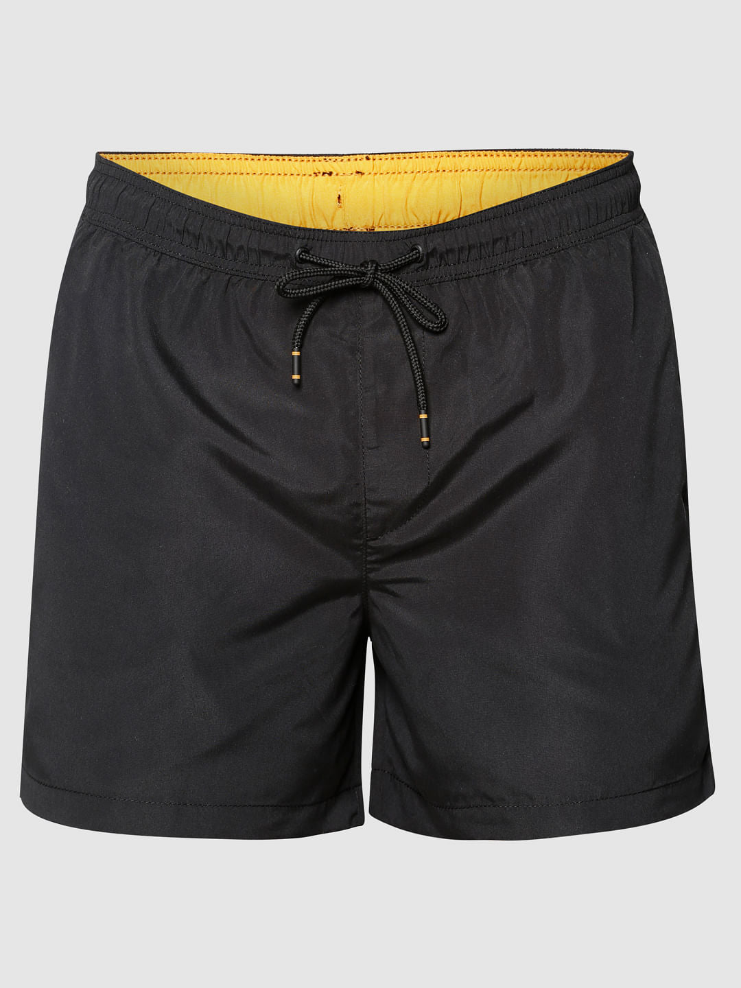 Black Drawstring Swim Shorts