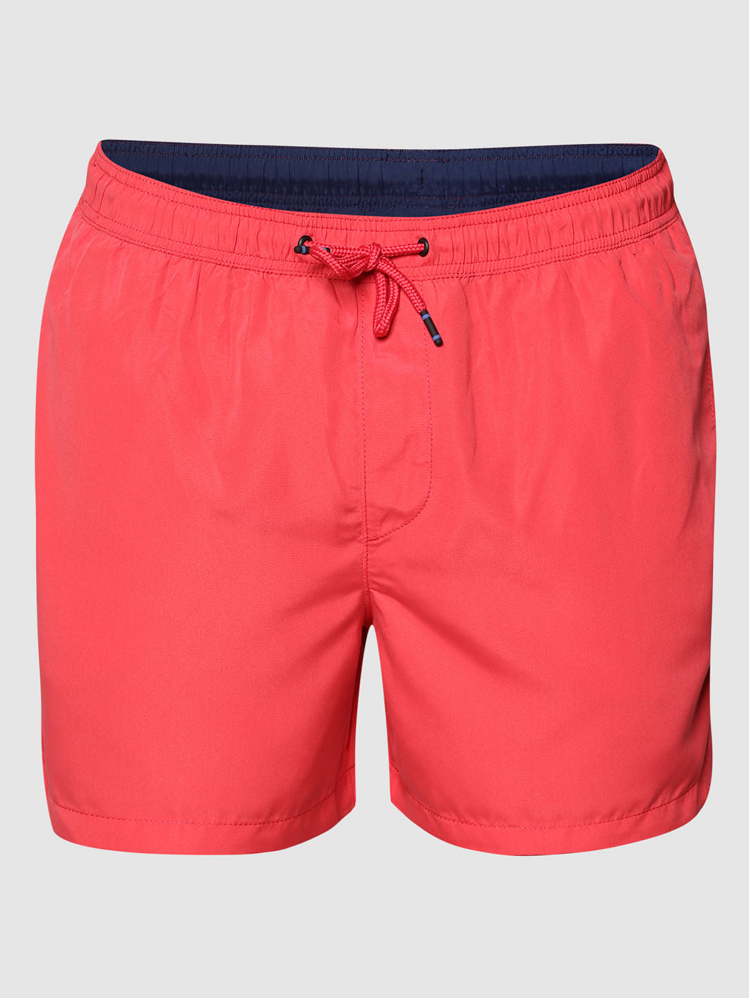 Red Drawstring Swim Shorts