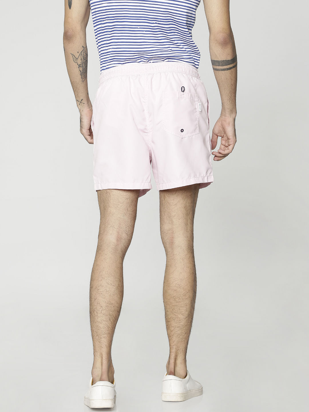Pink Drawstring Swim Shorts