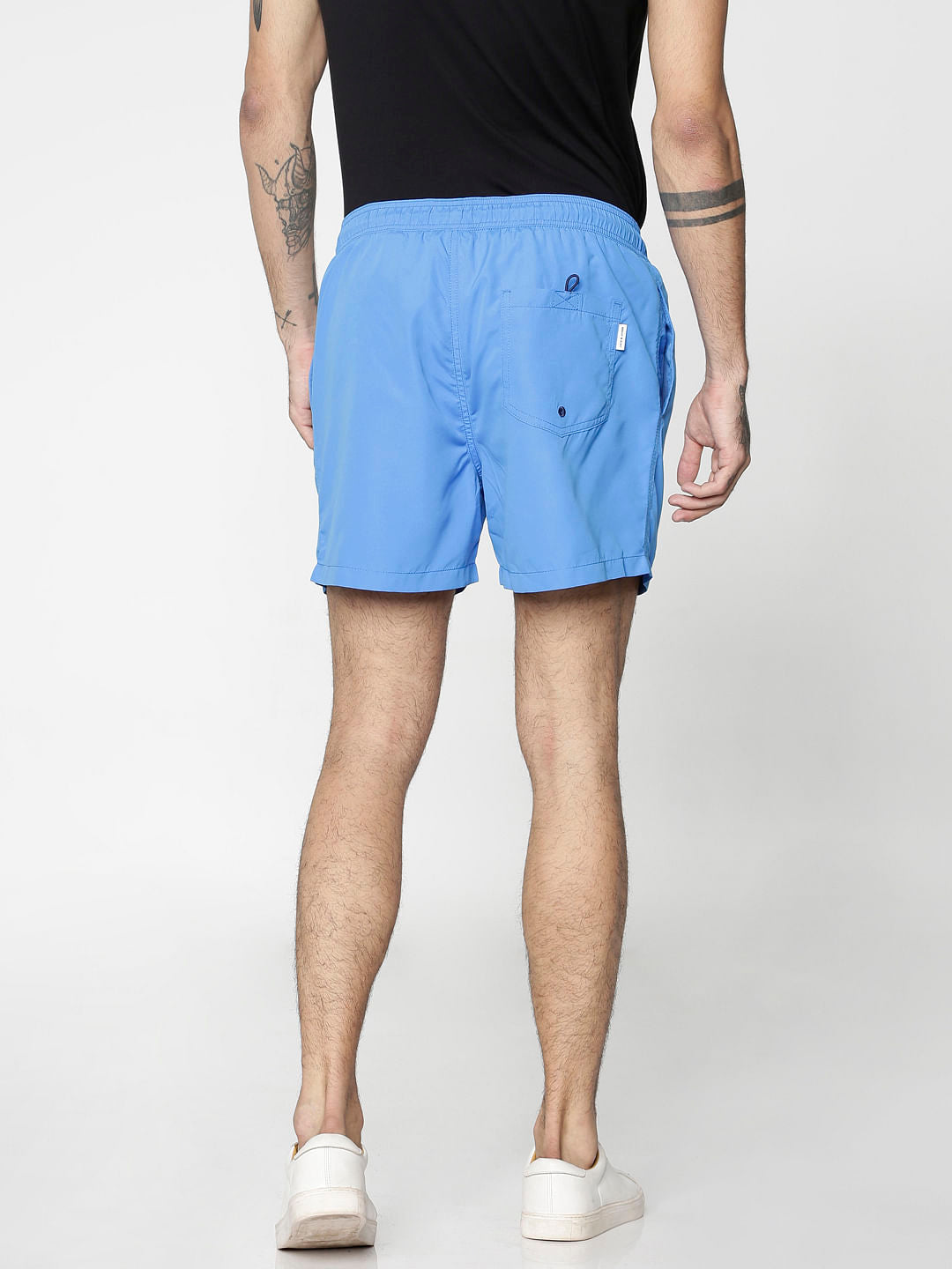 Blue Drawstring Swim Shorts