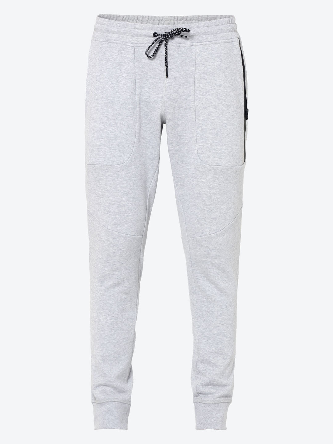 Light Grey Side Zip Detail Sweatpants