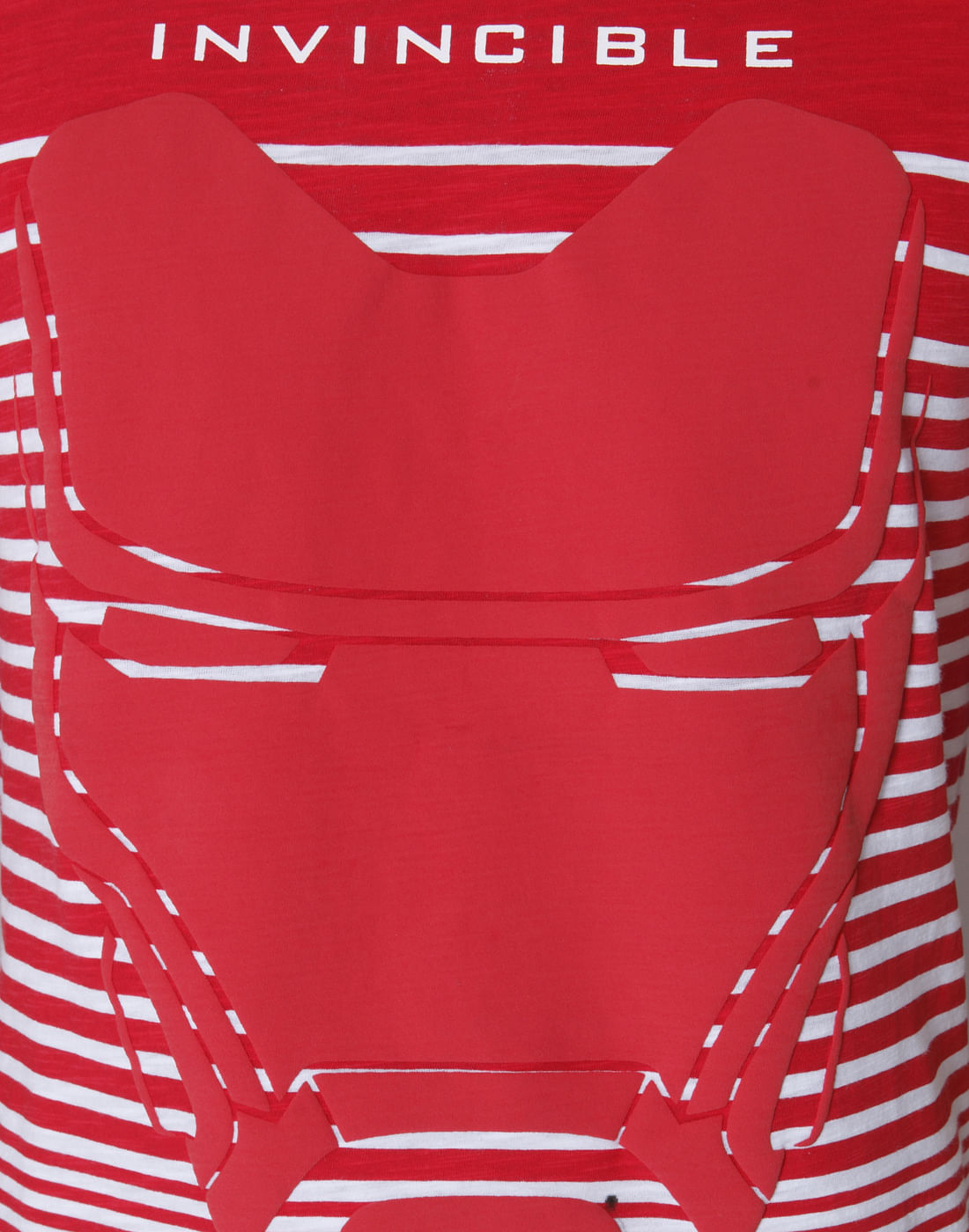 X Marvel Red Striped Crew Neck T-Shirt