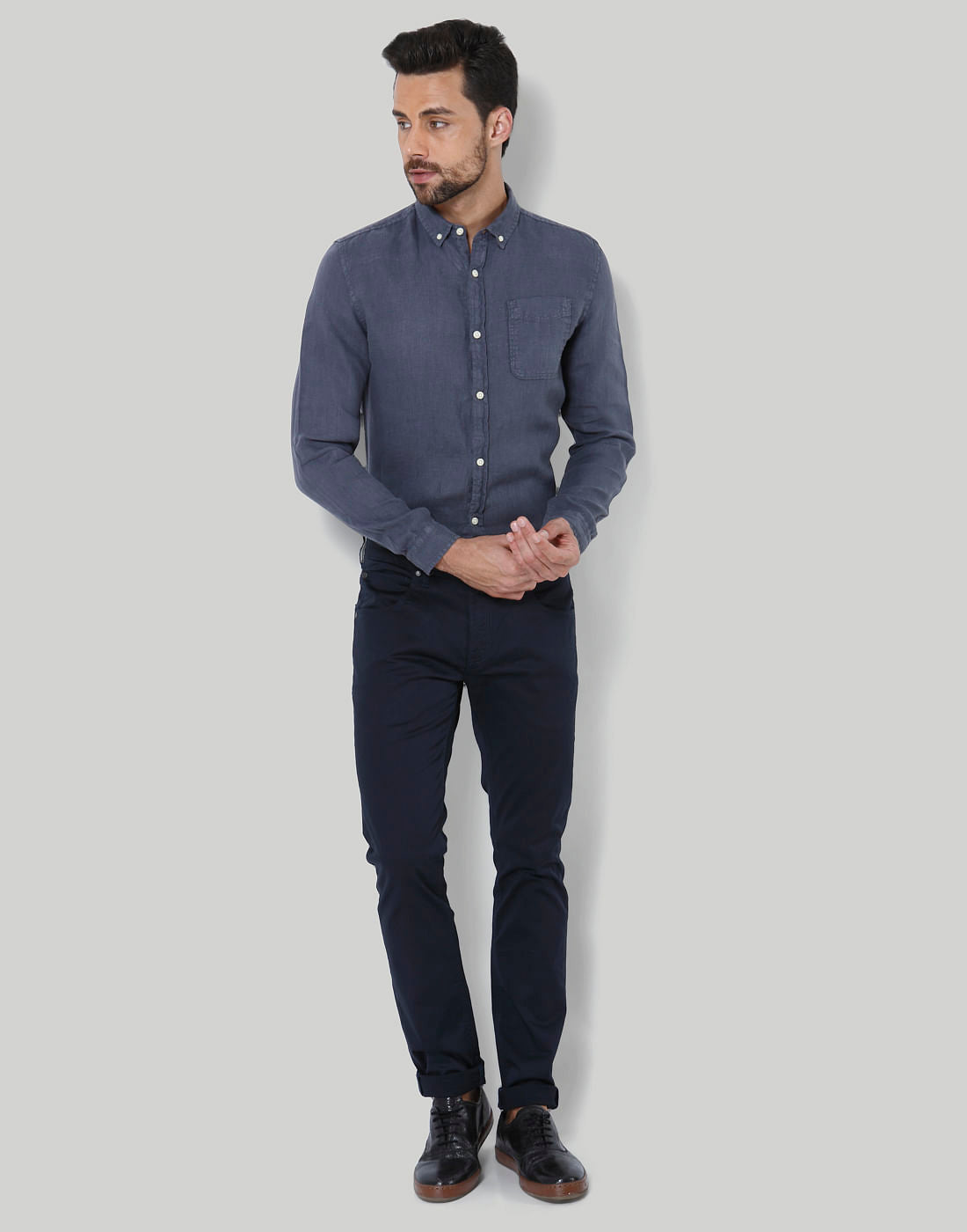 Grey Linen Shirt