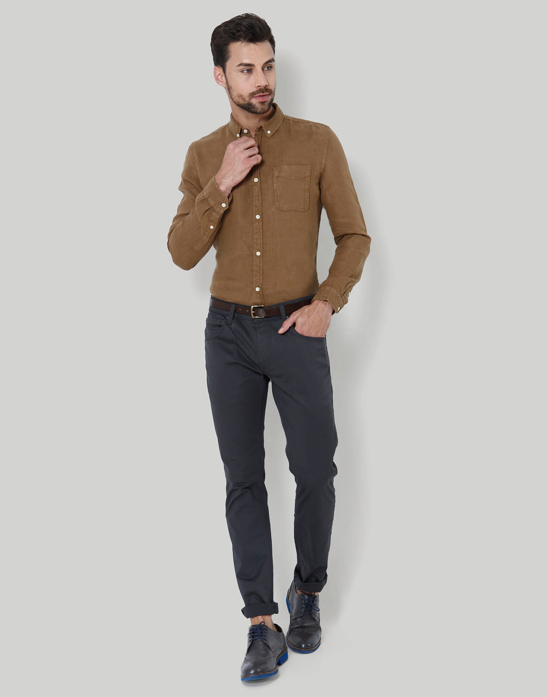 Brown Linen Shirt