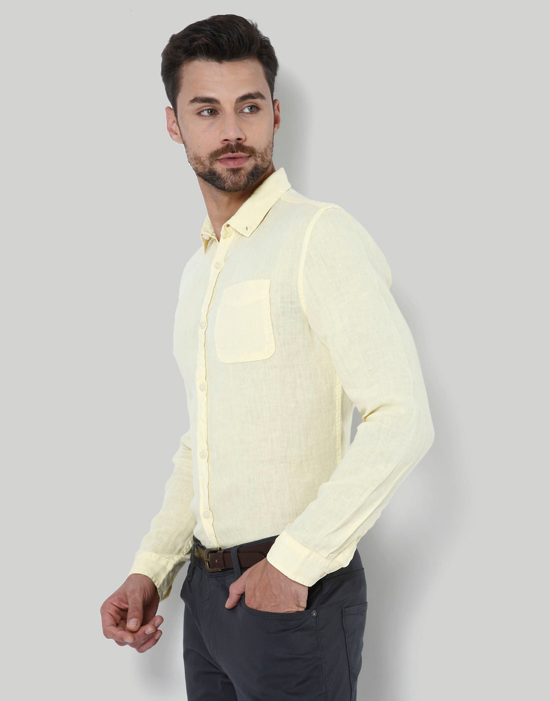 Yellow Linen Shirt