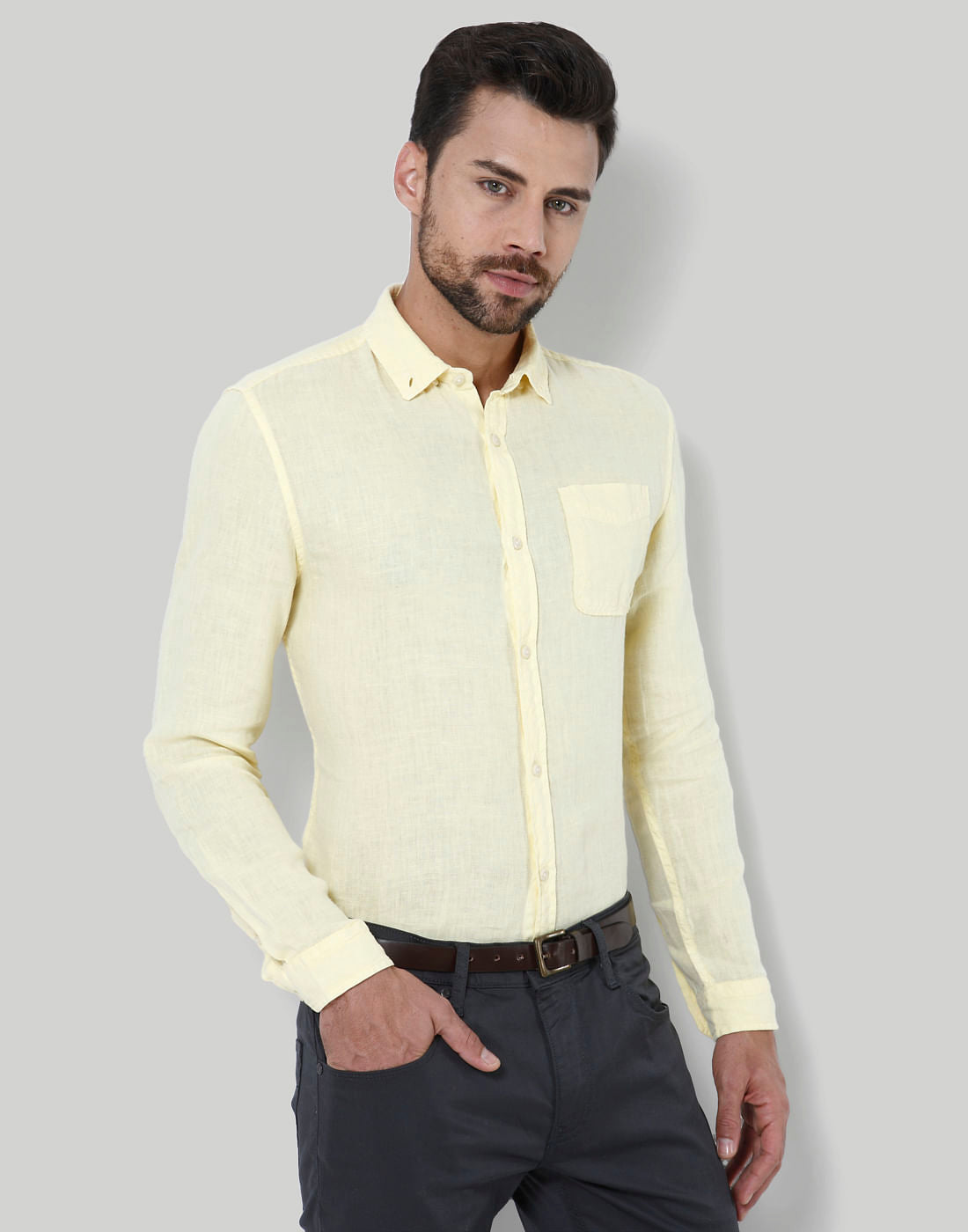 Yellow Linen Shirt