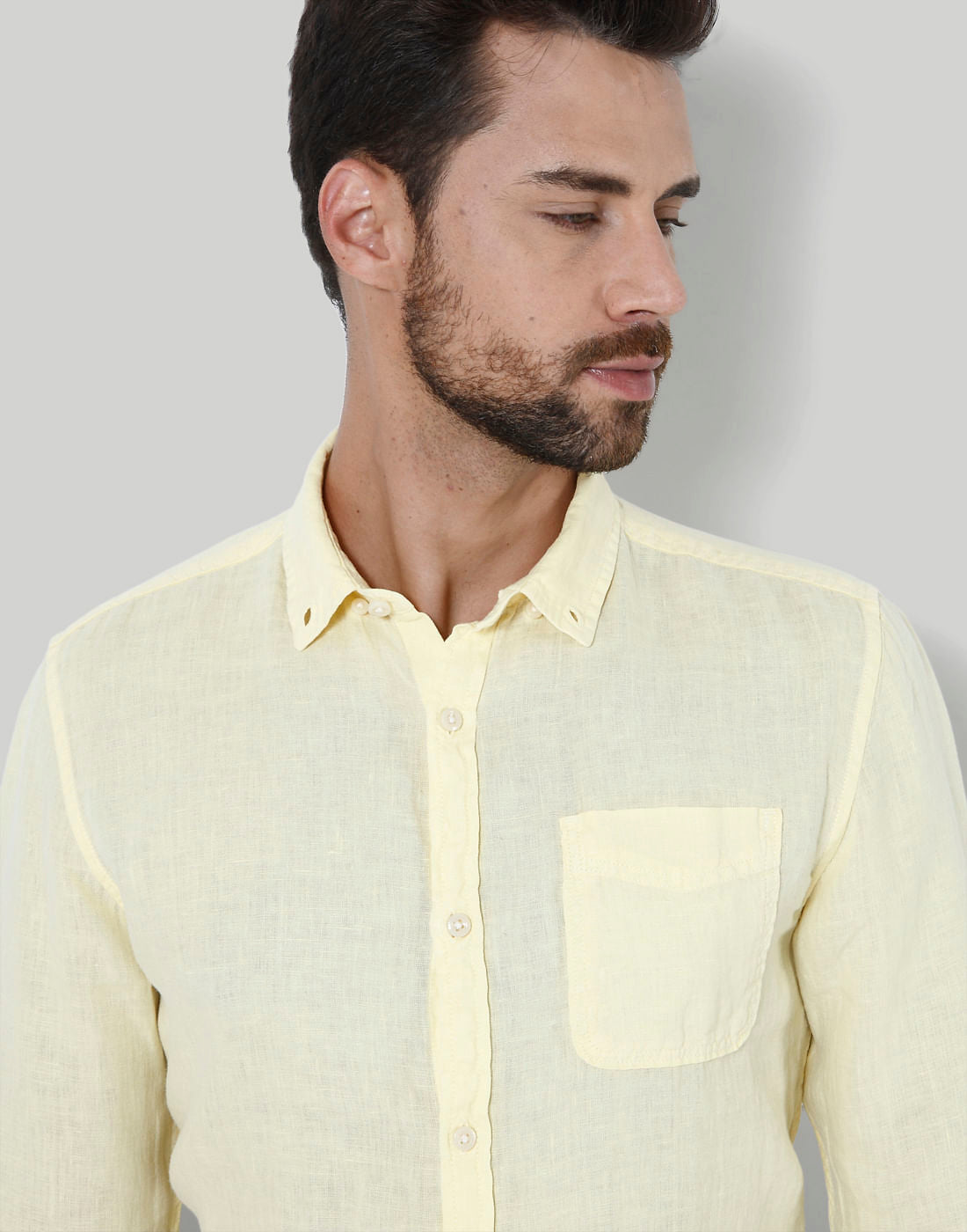 Yellow Linen Shirt