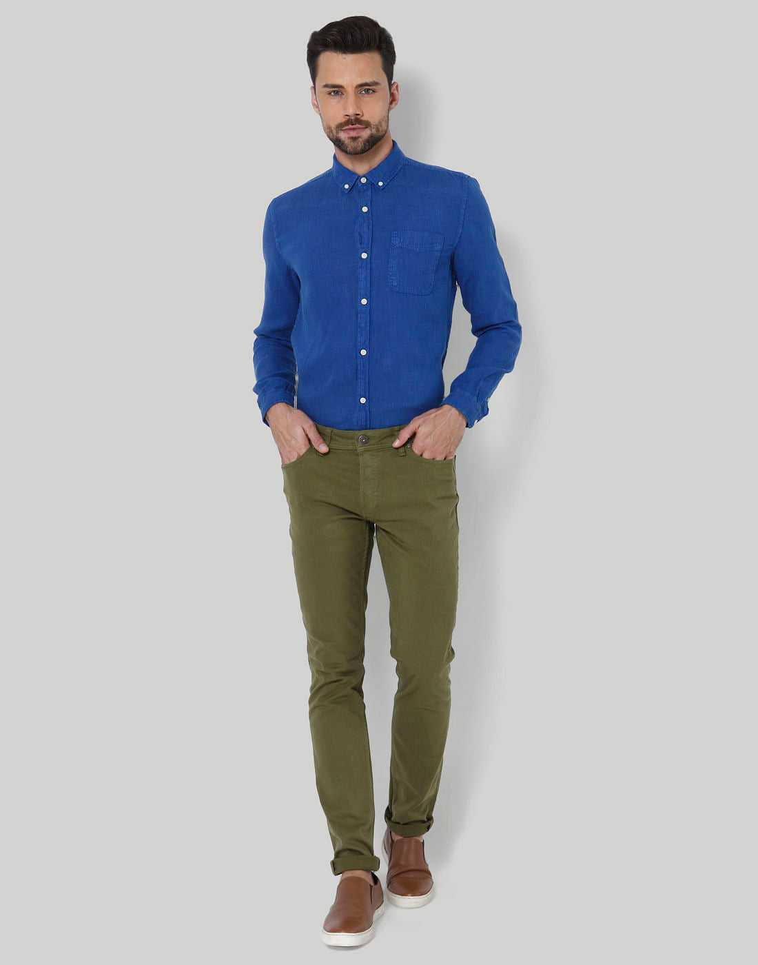 Blue Linen Shirt