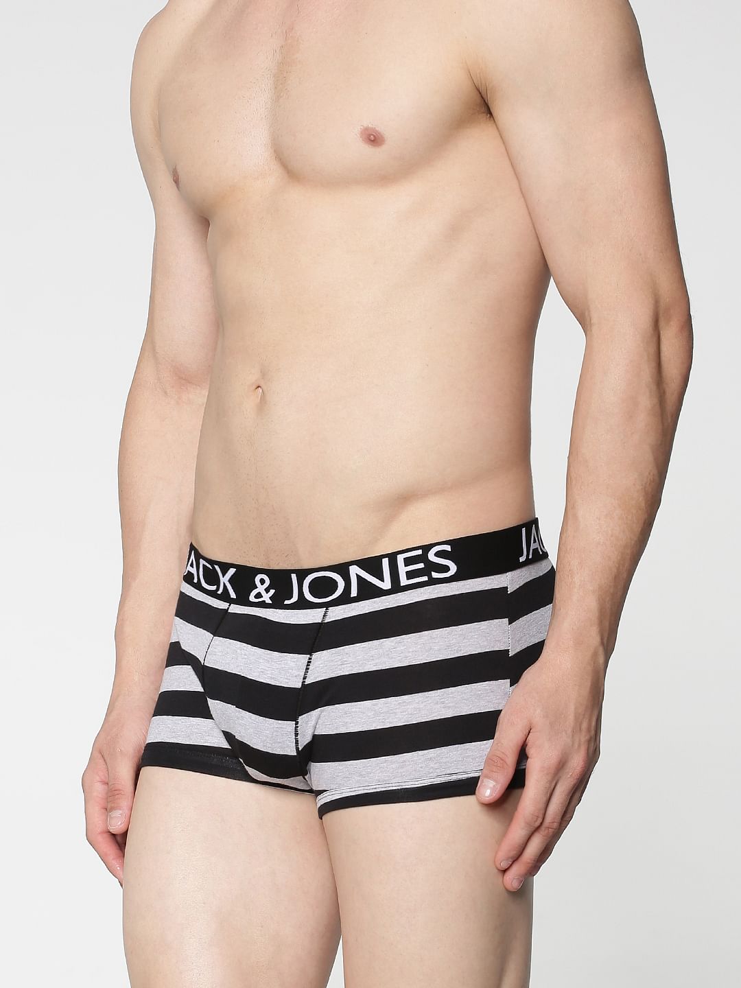 Black Stripe Brazilian Trunks