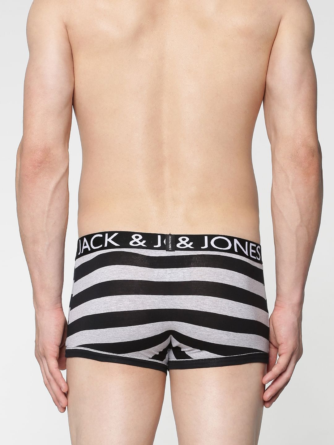 Black Stripe Brazilian Trunks