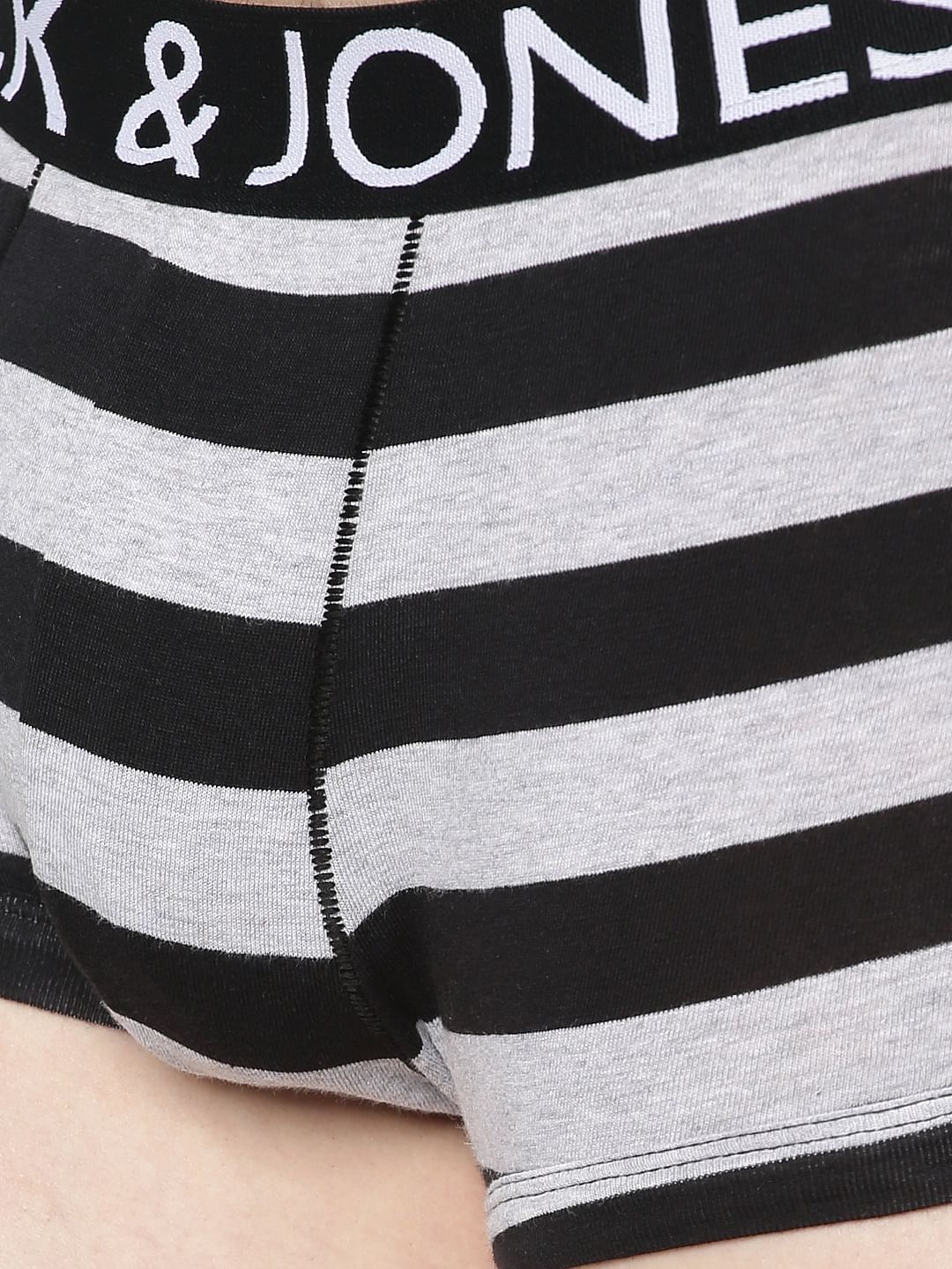 Black Stripe Brazilian Trunks