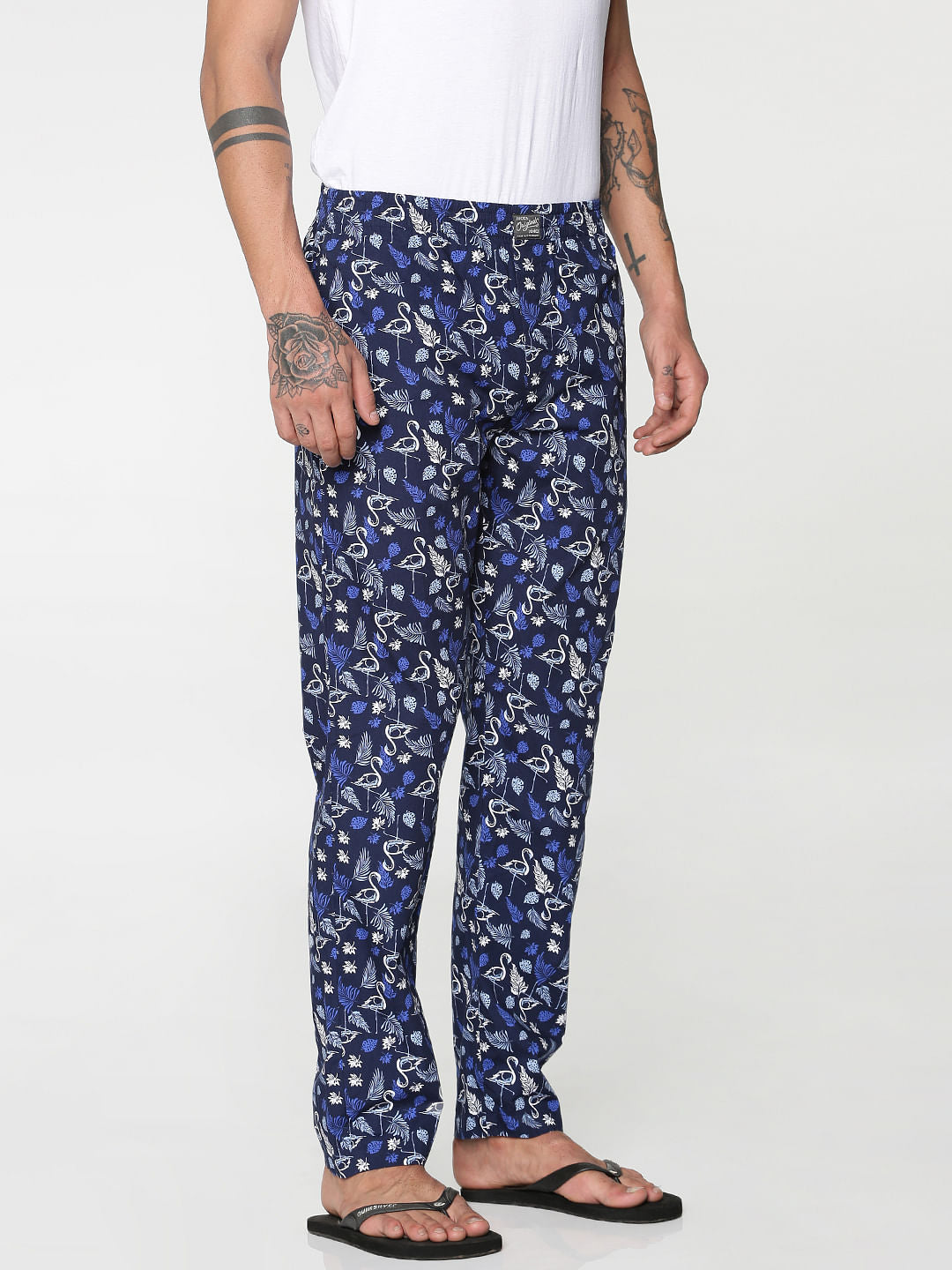 Black All Over Pelican Print Pyjama