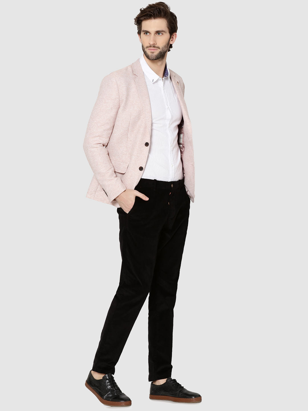 Pink Slim Fit Blazer