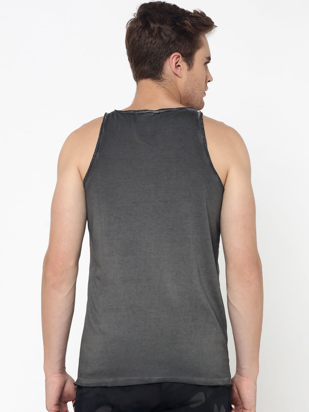 Black One Pocket Tank Top