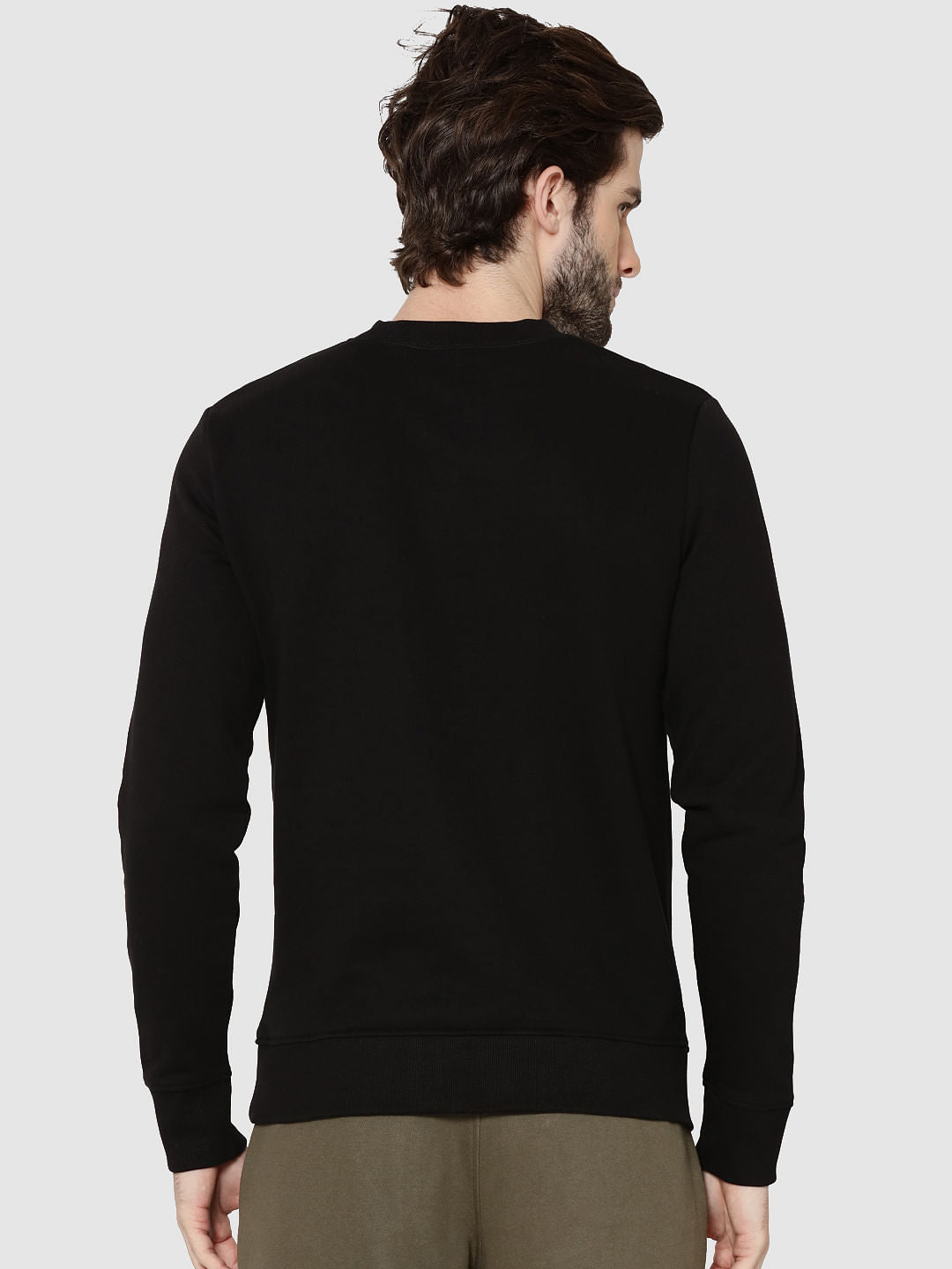 Black Chicago Print Sweatshirt