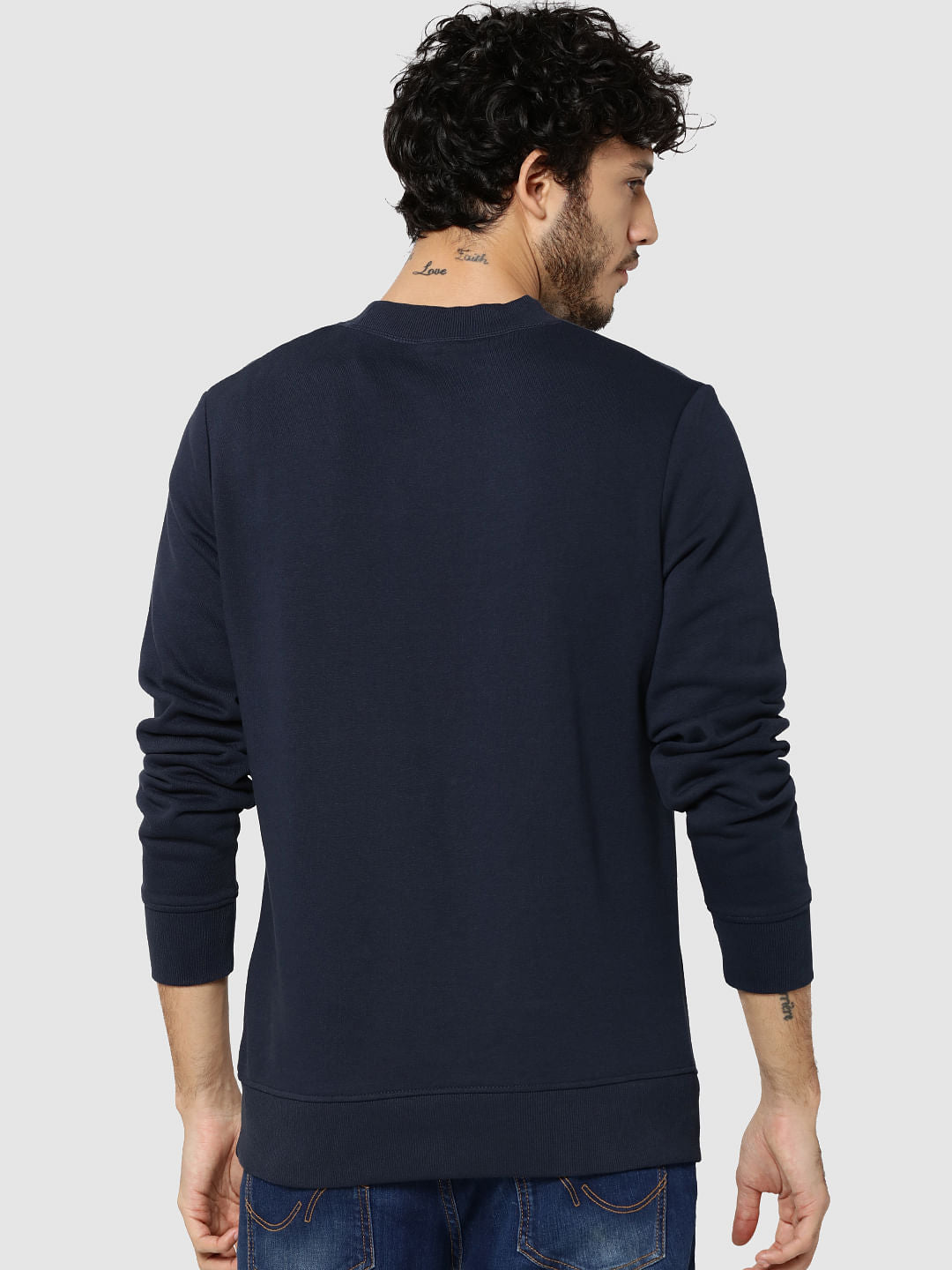 Dark Blue San Fran Print Sweatshirt