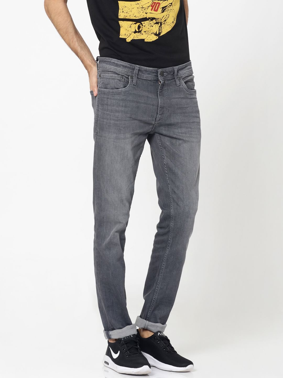 Grey Ben Skinny Fit Jeans
